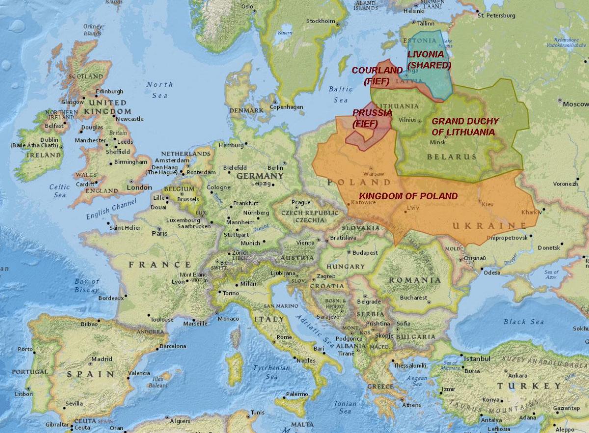 Kartta Liettuan historia