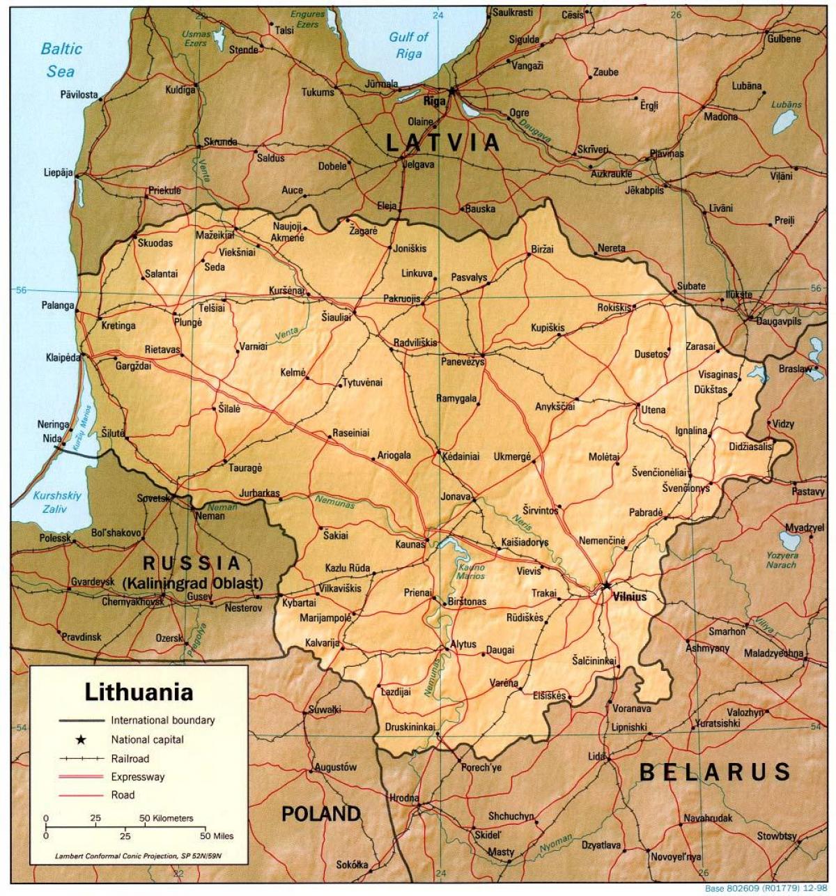 Kartta Liettua