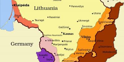 Kartta on kaunas, Liettua